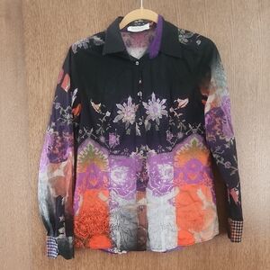 Etro Size 46 Italian Blouse